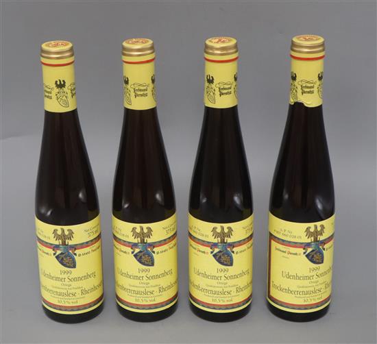 Four bottles Udenheimer Sonnenberg Ortega Trockenbeerenauslese 1999